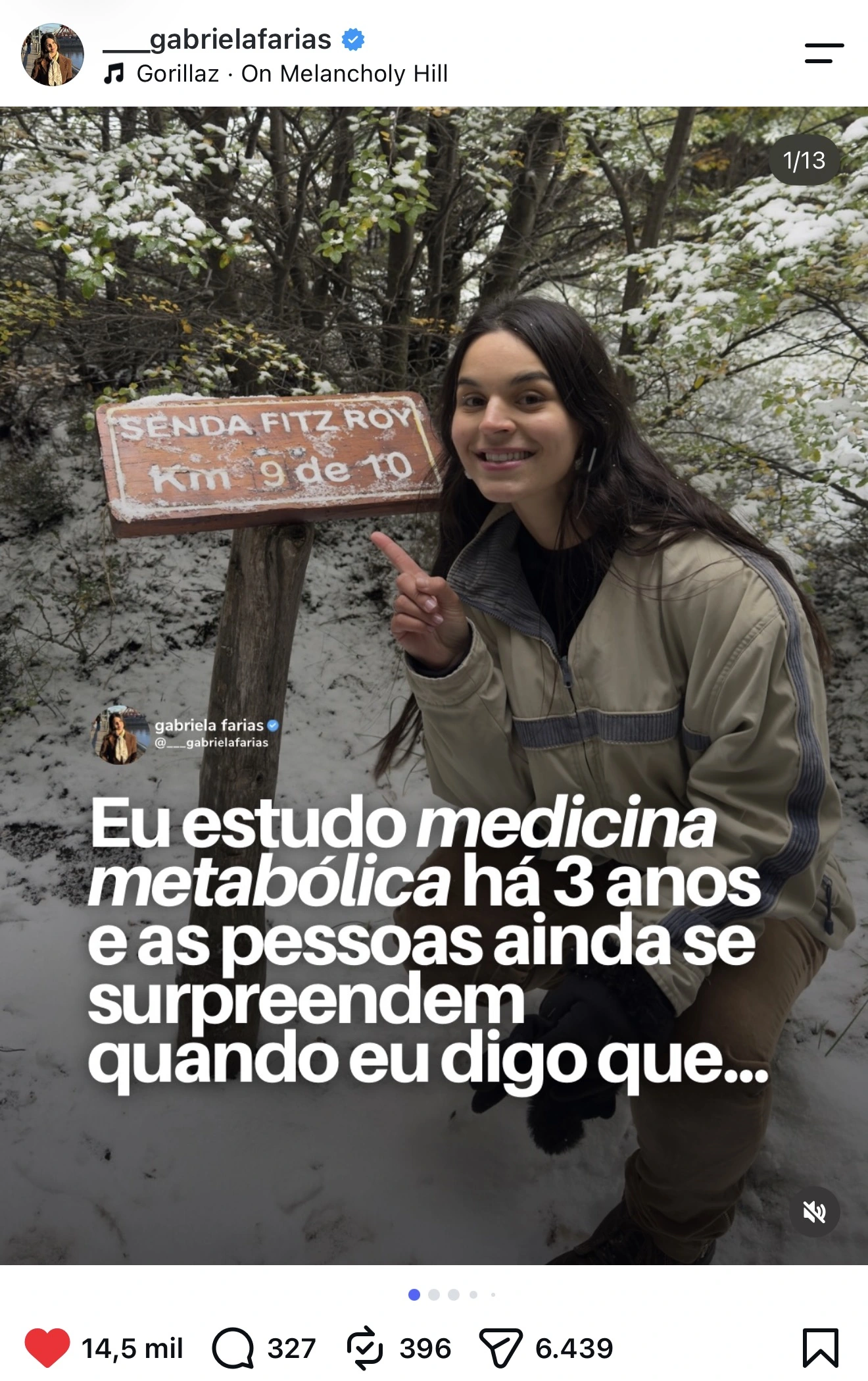 Post da Gabriela Farias com 59,6 mil curtidas: O mar faz pelo nosso nariz o que nenhum remédio de rinite faz