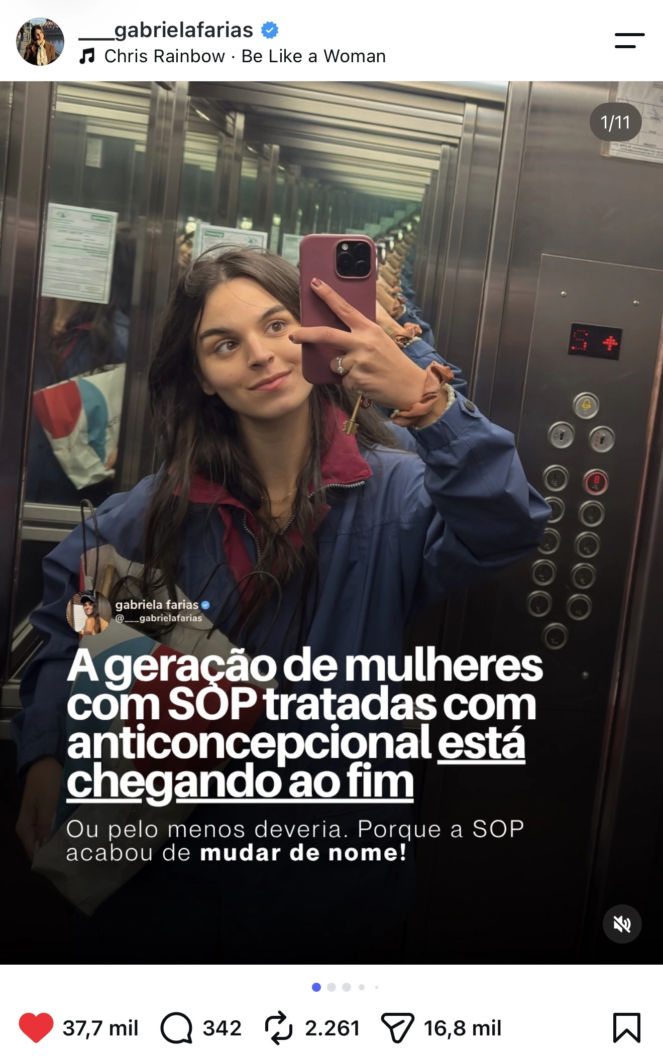 Post da Gabriela Farias com 10,7 mil curtidas: Antes do câncer, o seu corpo sempre vai te avisar com esses sinais